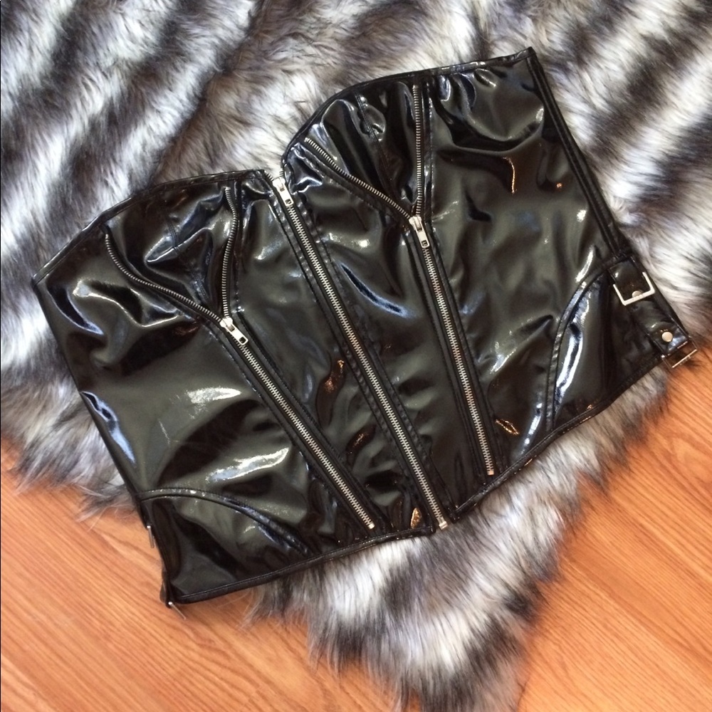 Lip Service PVC Corset - Picture 2 of 5